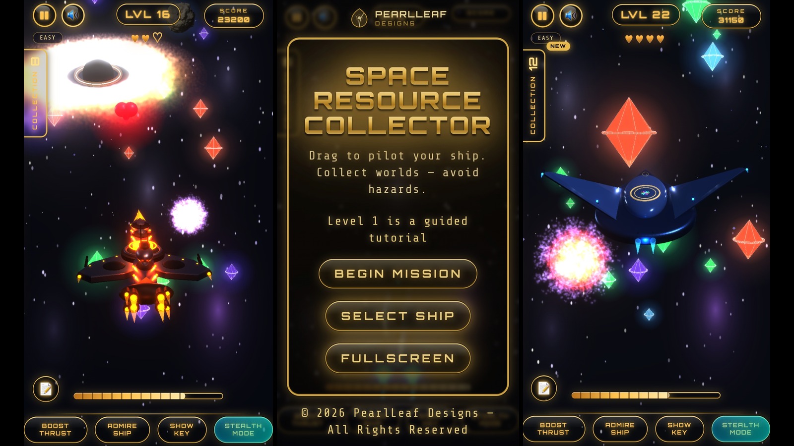 Space Resource Collector gameplay